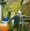 Herbst 1987 Drainage verlegen Bahnseite