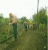 Herbst 1987 Drainage verlegen Bahnseite