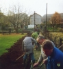 Waserleitung Vereinshaus verlegen Ocktober 1988