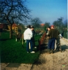 April 1990 Arbeitseinsatz beim Vereinsheim