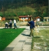 April 1990 Arbeitseinsatz beim Vereinsheim