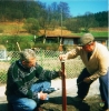 April 1990 Arbeitseinsatz beim Vereinsheim