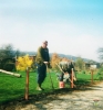 April 1990 Arbeitseinsatz beim Vereinsheim
