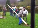 20.04.2013 Maibaum aufstellen Probelauf